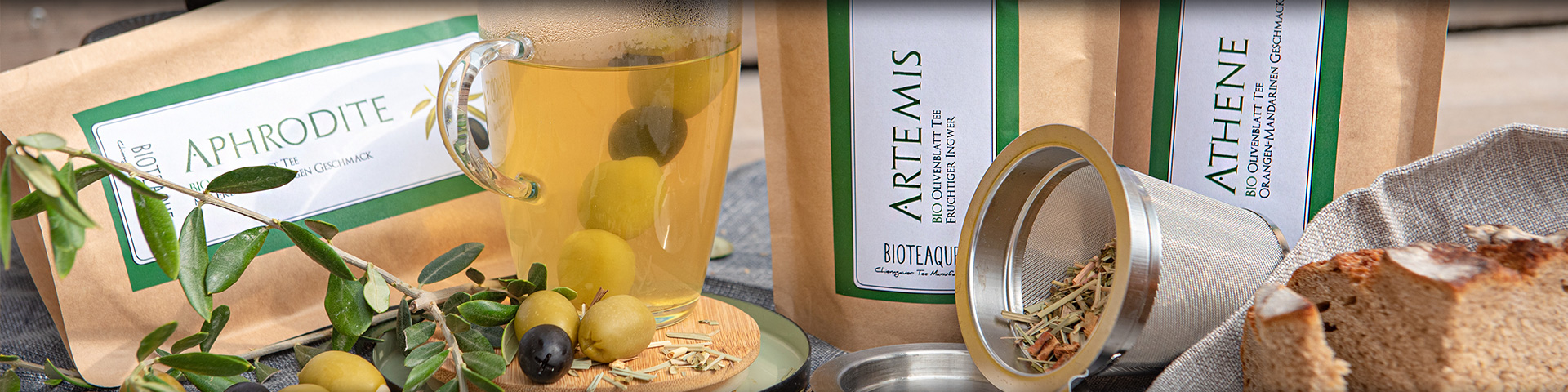 Olivenblatt Tee